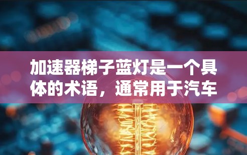 加速器梯子蓝灯是一个具体的术语，通常用于汽车驾驶和模拟训练中的辅助工具。以下是其详细解释