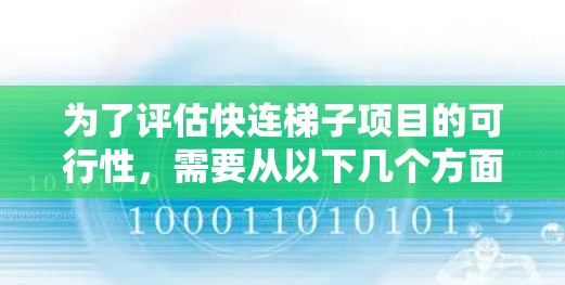 为了评估快连梯子项目的可行性，需要从以下几个方面进行深入分析