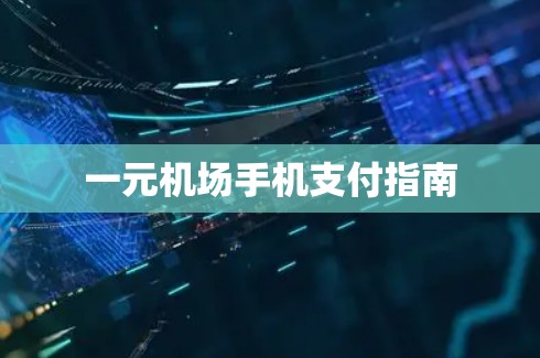 一元机场手机支付指南