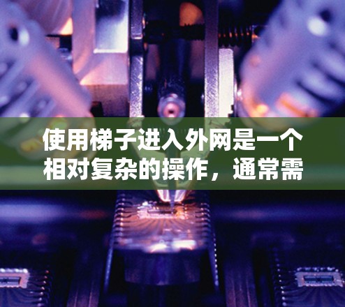 使用梯子进入外网是一个相对复杂的操作,通常需要特定的设备和工具来完成。以下是一个清晰的步骤指南,帮助您理解和执行此操作 使用梯子进入外网是一个相对复杂的操作,通常需要特定的设备和工具来完成。以下是一个清晰的步骤指南,帮助您理解和执行此操作