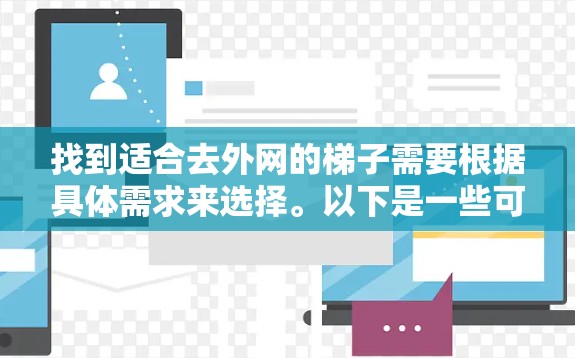 找到适合去外网的梯子需要根据具体需求来选择。以下是一些可能的建议和信息