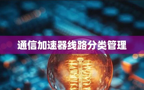 通信加速器线路分类管理