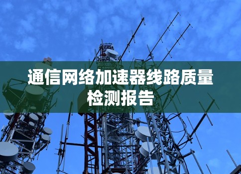 通信网络加速器线路质量检测报告