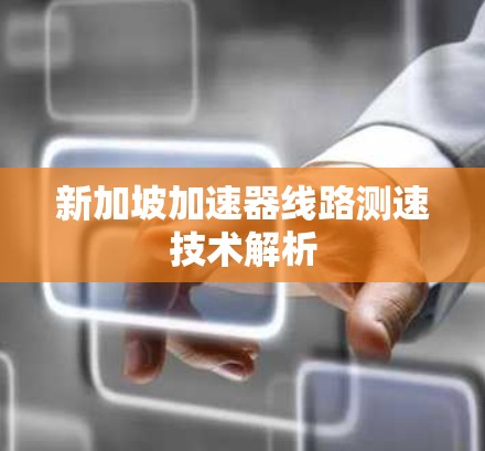 新加坡加速器线路测速技术解析
