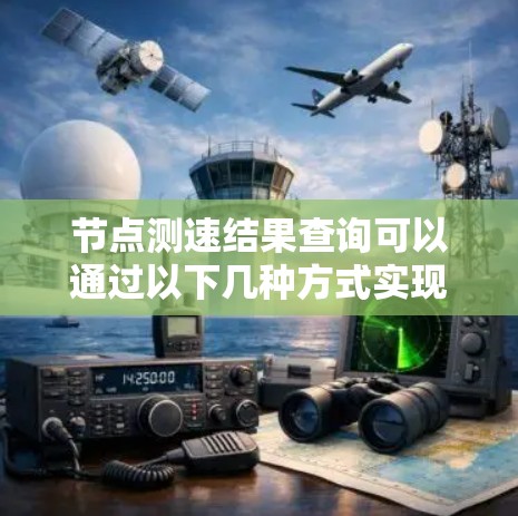 节点测速结果查询可以通过以下几种方式实现 节点测速结果查询可以通过以下几种方式实现