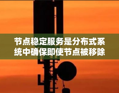 节点稳定服务是分布式系统中确保即使节点被移除或一次性移除时，整个系统仍能正常运行的关键技术。以下是对节点稳定服务的详细理解和分析