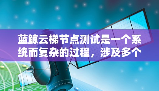 蓝鲸云梯节点测试是一个系统而复杂的过程，涉及多个环节和步骤。以下是一个详细的测试步骤指南，帮助您有效地进行测试